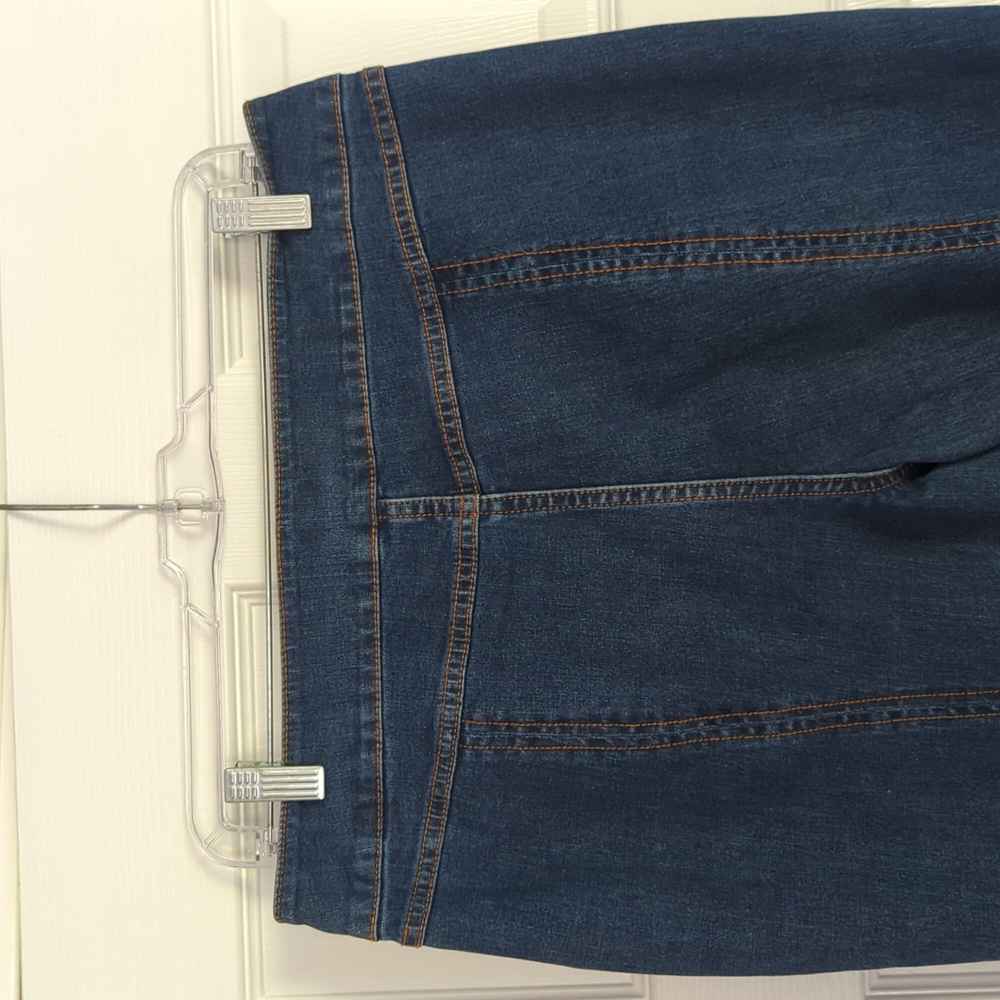 G.I.L.I Flared Jeans - Women's Size 12 Slit Back Front Seam Medium Wash - Picture 8 of 14